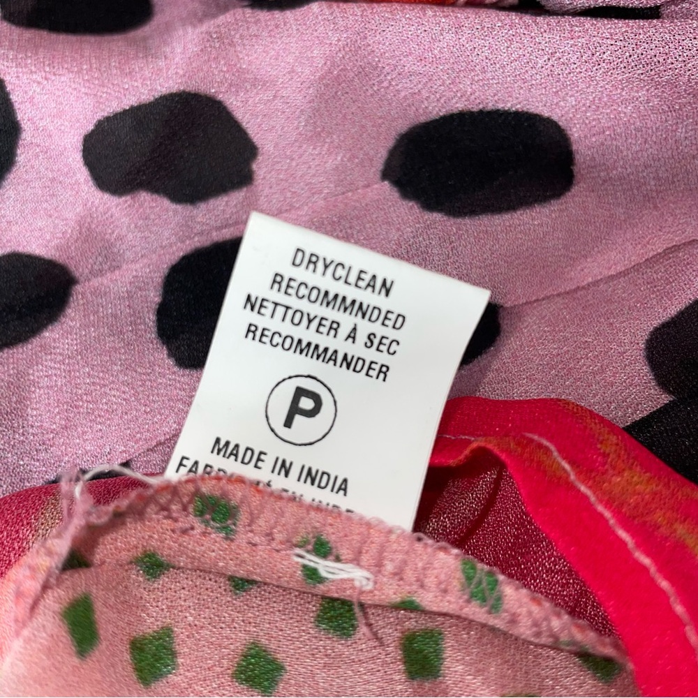 Bl^nk London x Anthropologie MIRANDA PEASANT Pink Black Eclectic Size Petite S - Picture 7 of 12